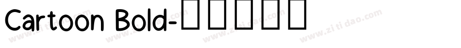 Cartoon Bold字体转换